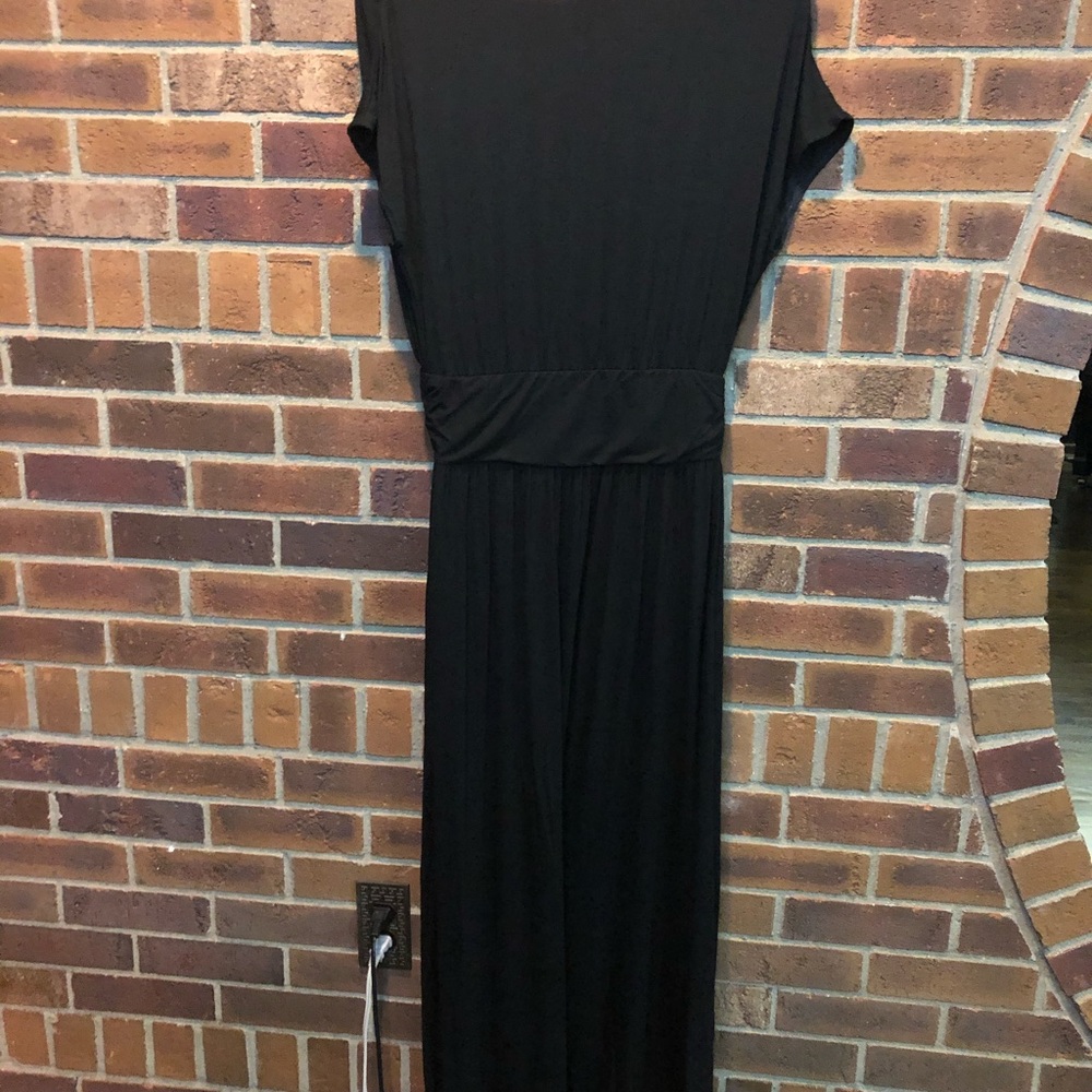 Agnes and Dora black maxi dress